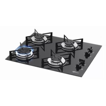 Fogão Cooktop 4 Bocas Mesa Vidro