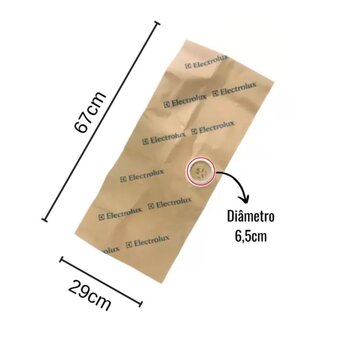 Kit 3 Sacos Descartáveis Aspirador Pó A20 - Electrolux 