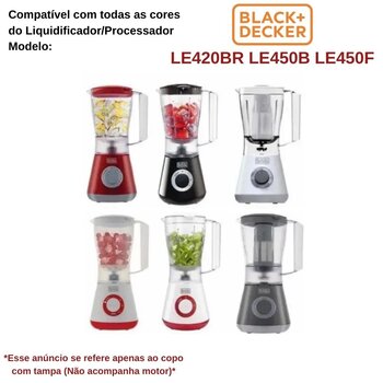 Copo de Liquidificador Plástico 1,5L LE420BR LE450B LE450F