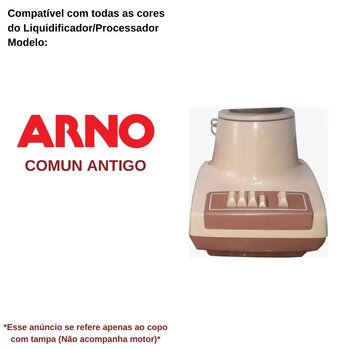 Copo de Liquidifcador Plástico 1,5L Arno ANTIGO