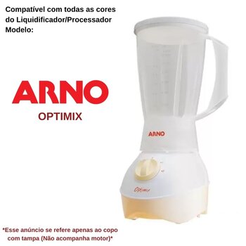 Copo de Liquidificador Plástico 1,5L Arno OPTIMIX ANTIGO