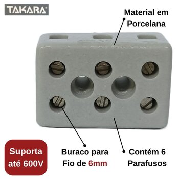Conector Porcelana Ferro De Passar - Takara
