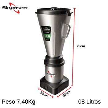 Triturador Comercial Inox 6,0L 220V - Skymsen