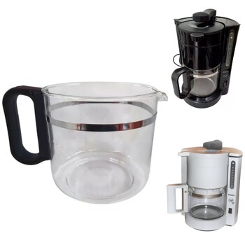 Jarra de Vidro Preta para Cafeteira Walita 18 Cafés