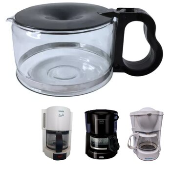 Jarra Preta de Vidro para Cafeteira Walita Studio/Britania B-14