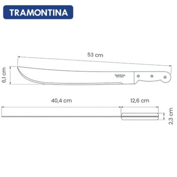 Facão em Aço Carbono  16 Preto - Tramontina