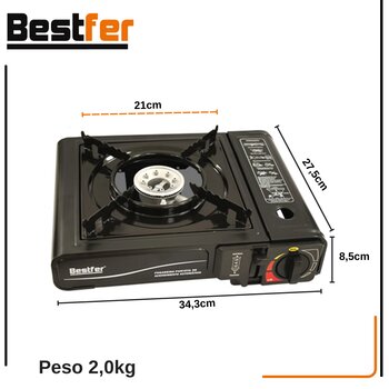 Fogareiro Camping  Bestfer com Iignição Eletrônica 