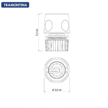 Engate Rápido Tramontina em Plástico para Mangueiras 1/2 - Tramontina